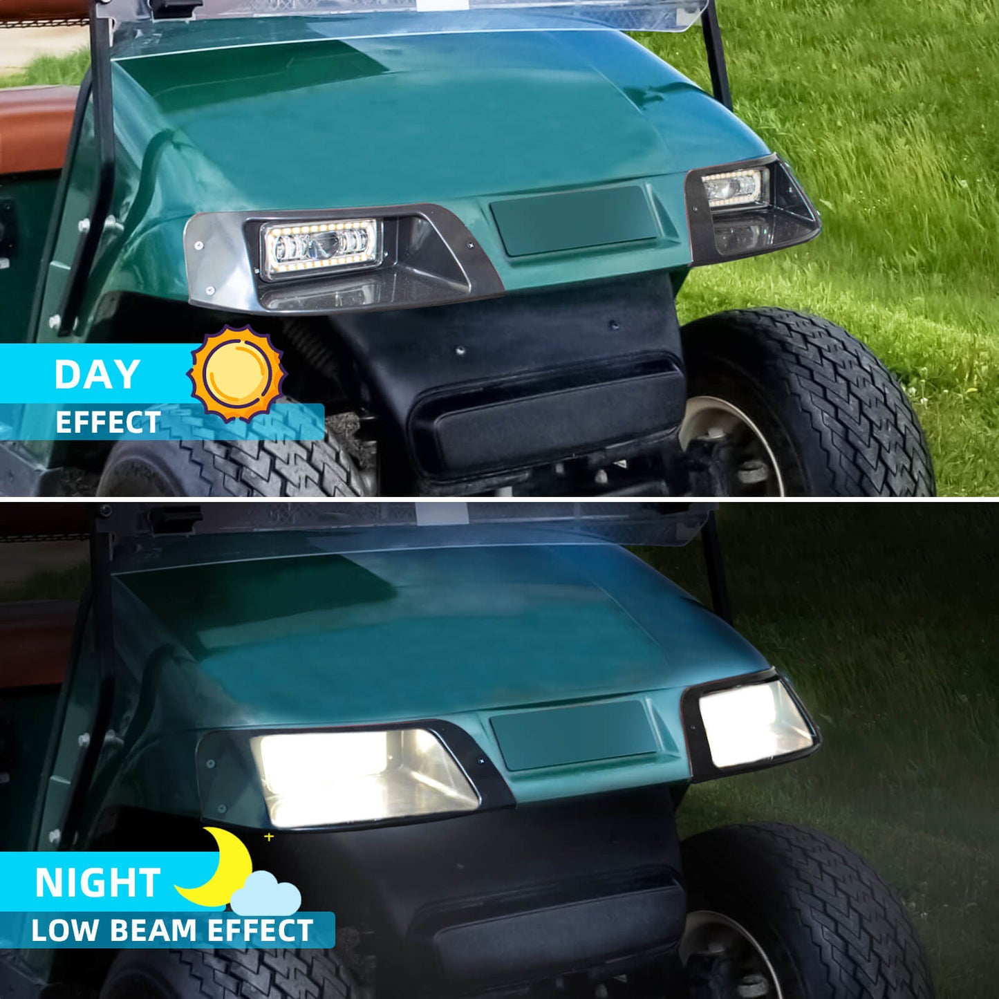 NOKINS Deluxe Plus LED Light Kit Fit EZGO TXT 1996-2013