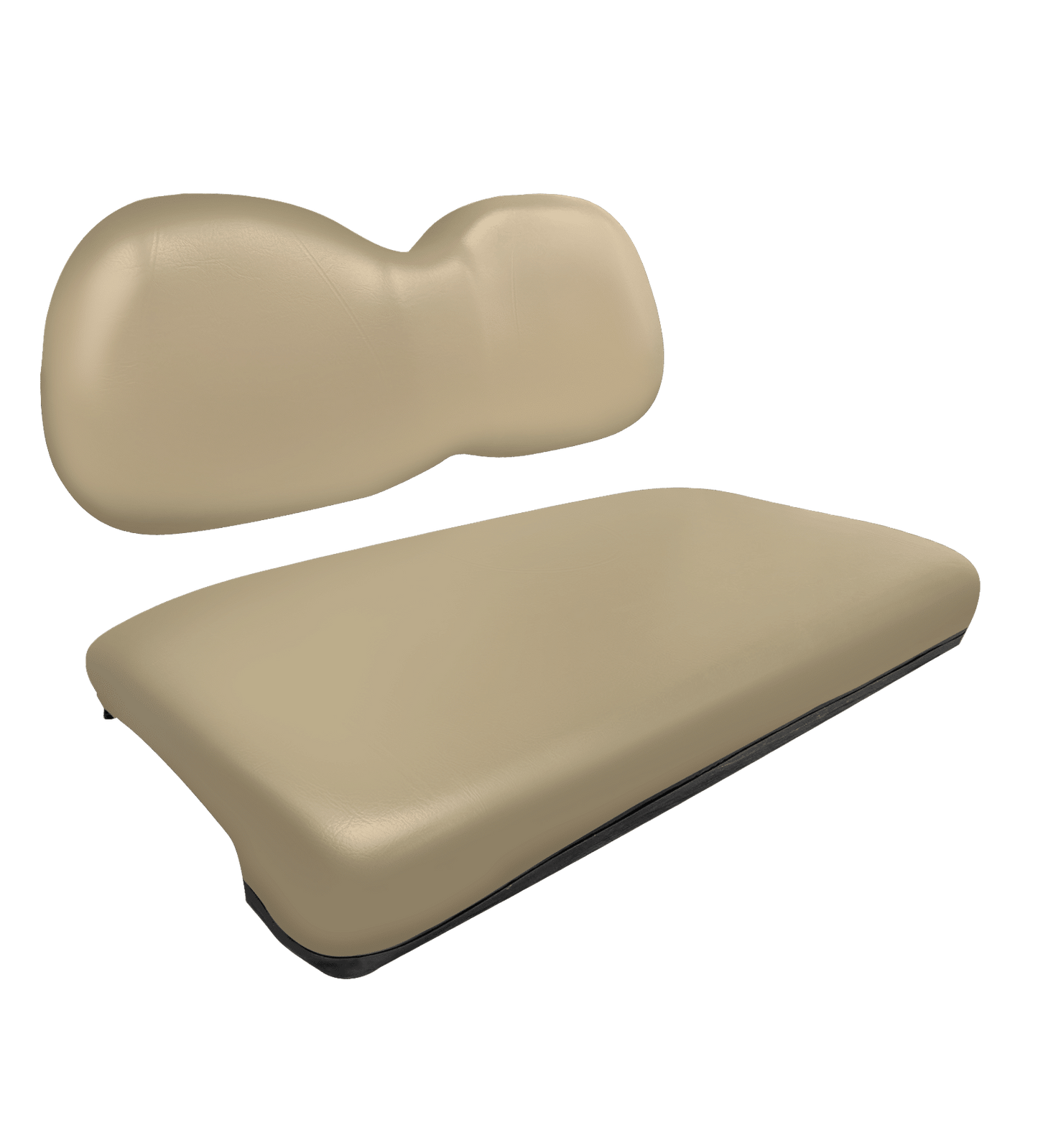 KOZIP Basic Cushion Set Front Seat for EZGO TXT (2014-up) White/Black/Tan