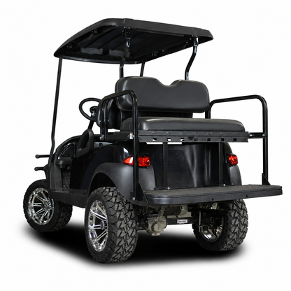 GTW® MACH3 Rear Flip Seat for Club Car Precedent/Onward/Tempo - Buff/White/Black