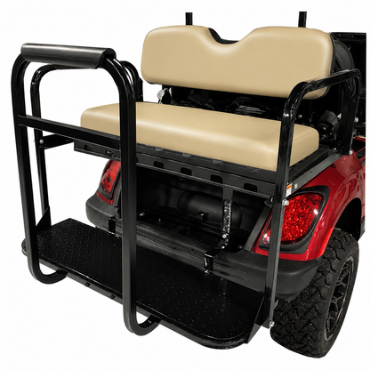 GTW® MACH3 Rear Flip Seat for 2007-16 Yamaha G29-Drive - Buff/White/Black