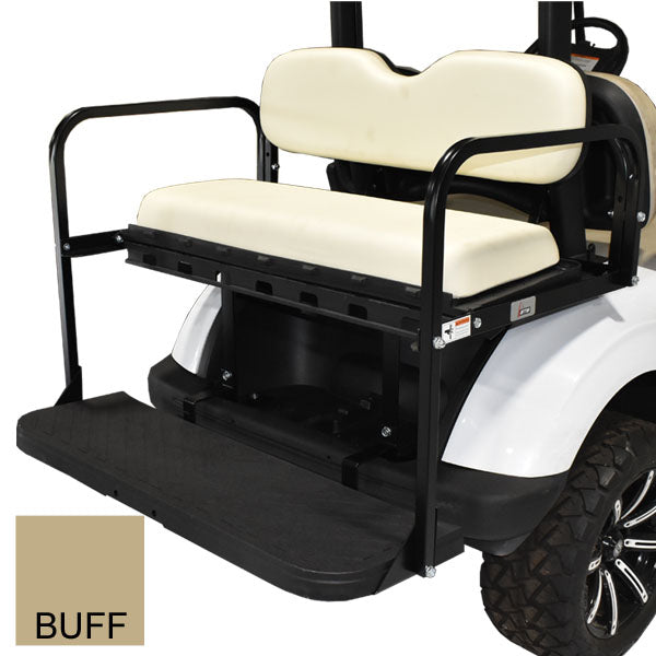 GTW® MACH3 Rear Flip Seat for 2007-16 Yamaha G29-Drive - Buff/White/Black