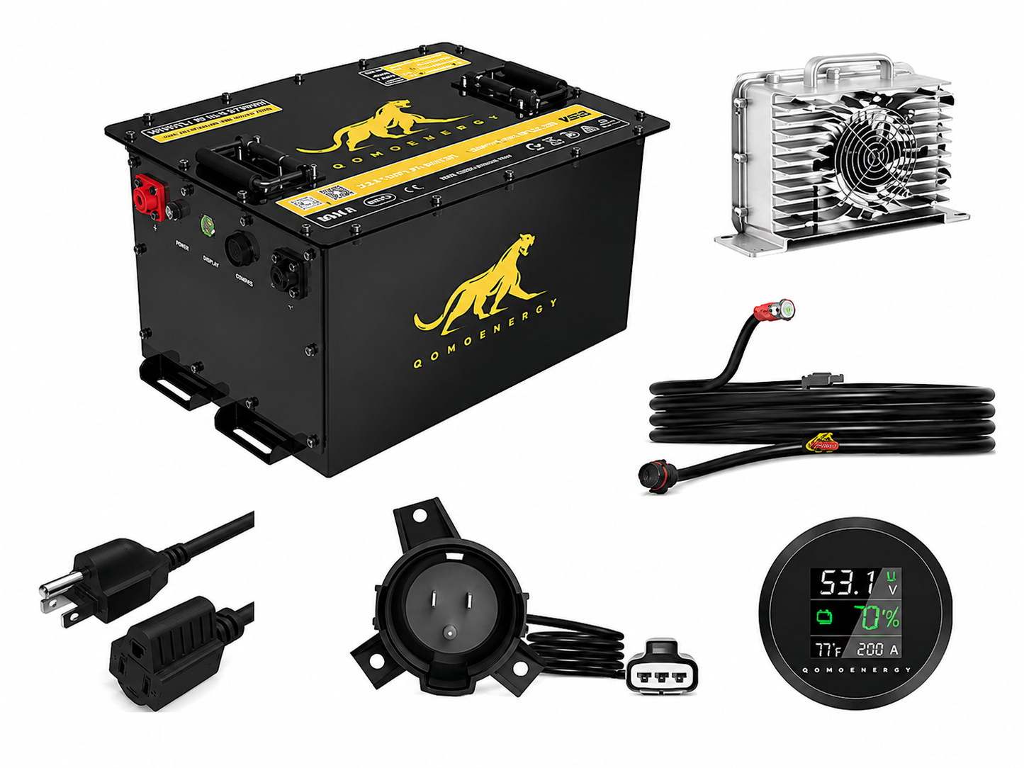 QomoEnergy EFlow 51V 100AH Lithium Battery