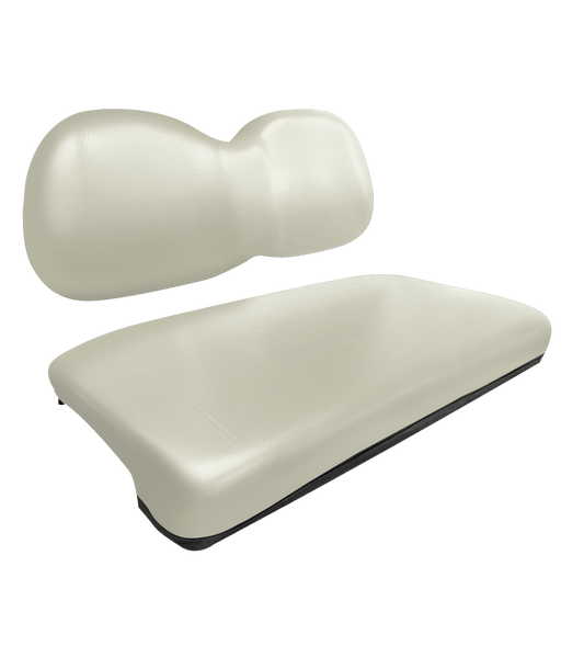 KOZIP Basic Cushion Set Front Seat for EZGO TXT (2014-up) White/Black/Tan