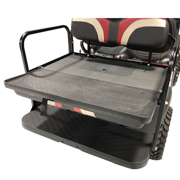 GTW® MACH3 Rear Flip Seat for 2007-16 Yamaha G29-Drive - Buff/White/Black