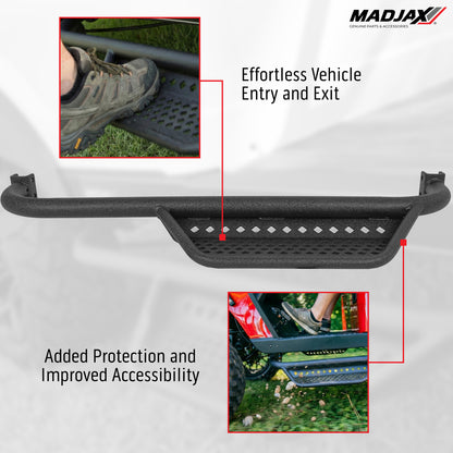 MadJax® EZGO RXV Armor Nerf Bar with Drop Down Side Step and Brackets